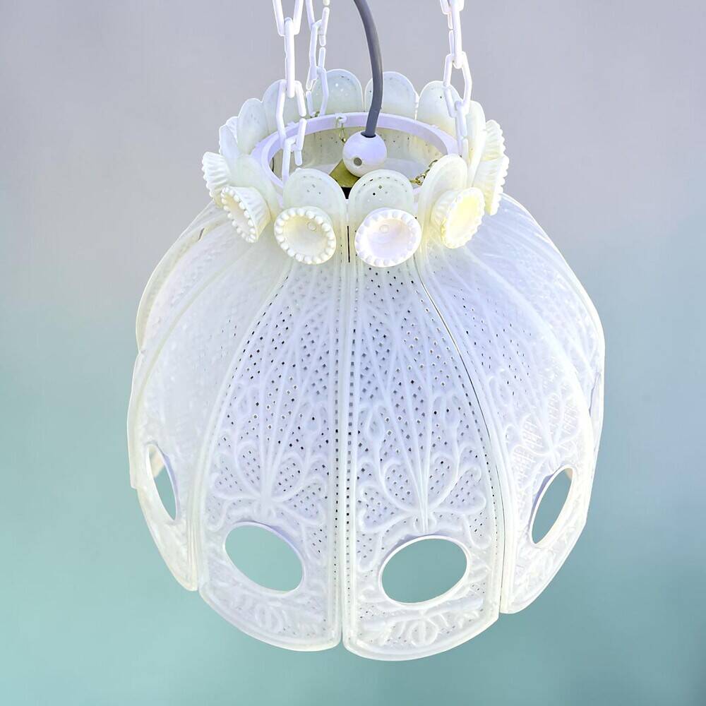 Vintage white kitchen lamp small chandelier
