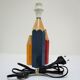 Lamp foot three pencils wood beech vintage 80s