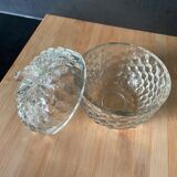 Boîte en verre en forme de pomme