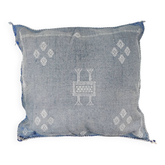 Berber cushion sabra blue gray
