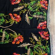 Tapis de laine roumain avec coquelicots et épis de blé, 250x160 cm