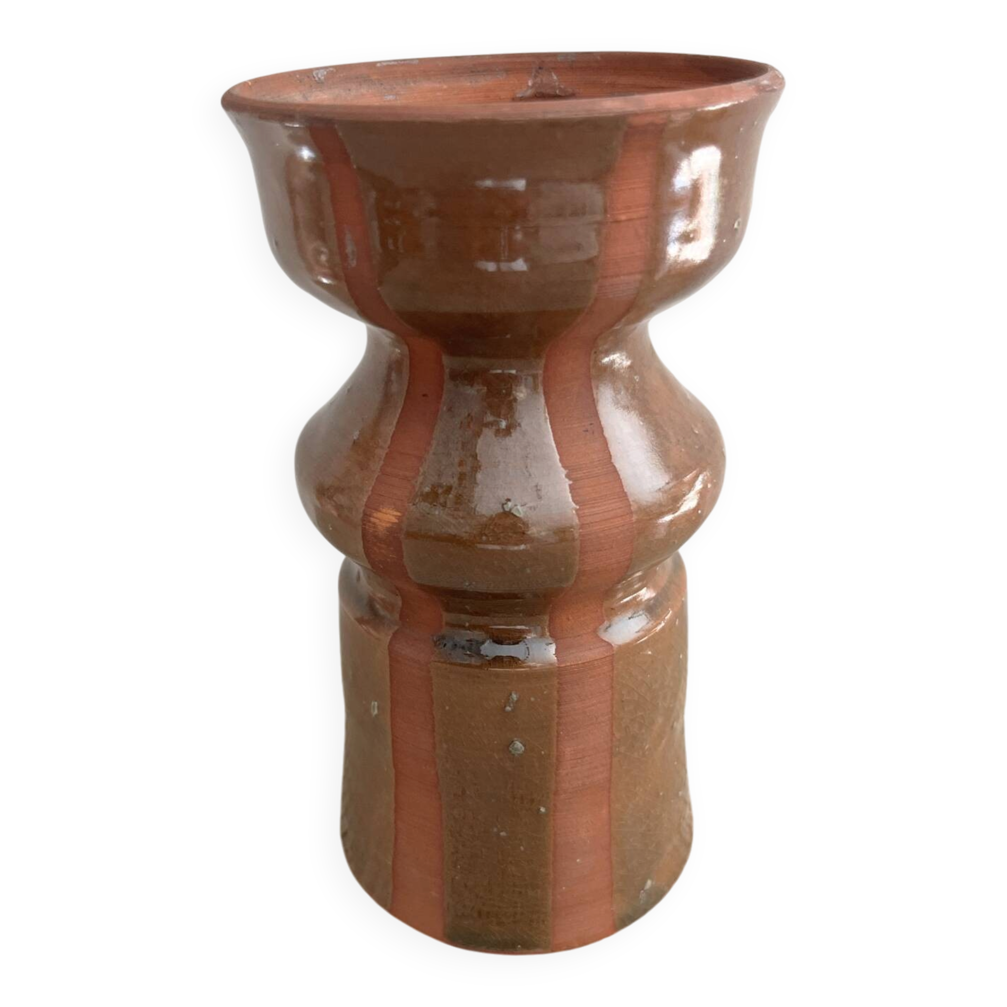 Vase en terre cuite vernissée