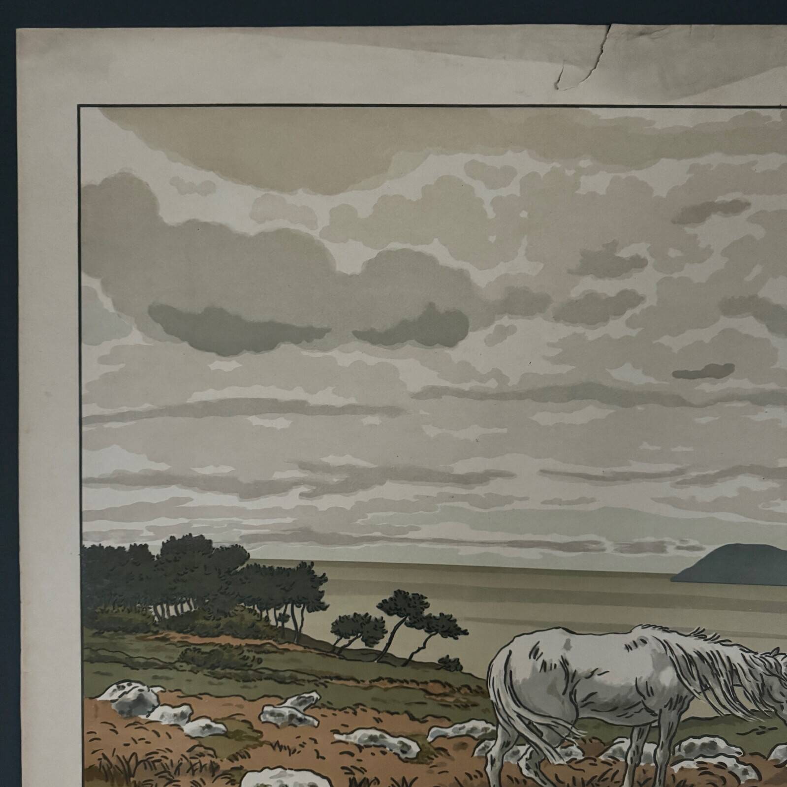 Lithograph by Henri Rivière, Aspects of Nature - The Bay