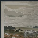 Lithograph by Henri Rivière, Aspects of Nature - The Bay