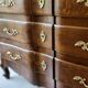 Solid oak vanity unit in Louis XV style