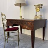 Empire style desk in solid mahogany, 19th century