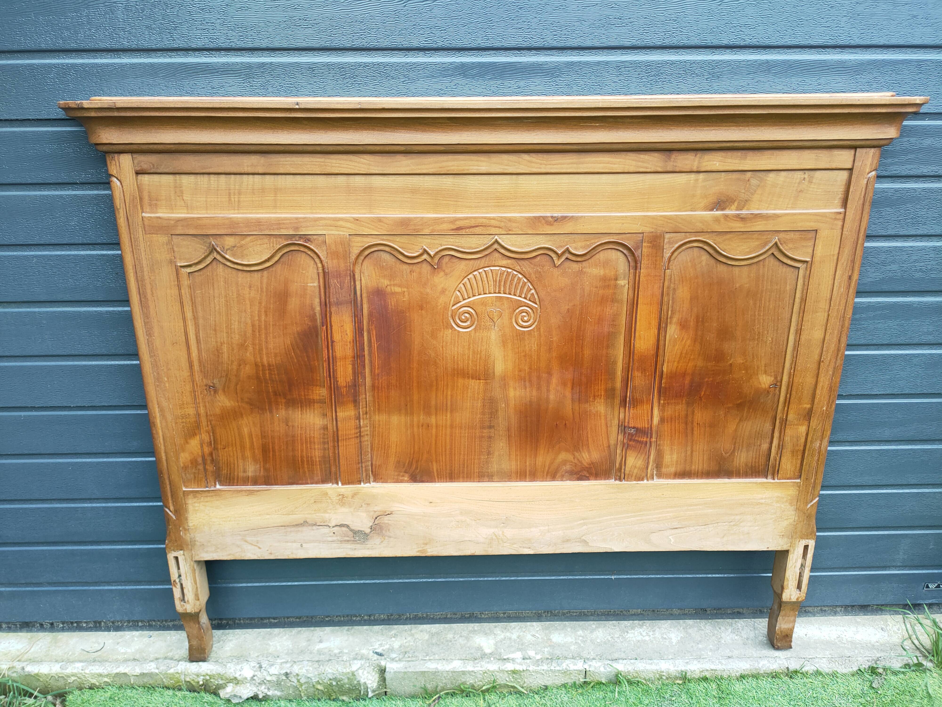 antique solid wood headboard