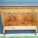 old solid wood headboard