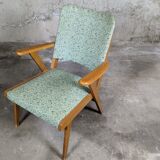 Fauteuil pied compas scandinave