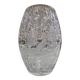 Cut crystal vase - ibex decoration, 20th century