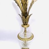 Pied de lampe palmier dattier cristal