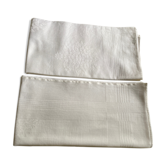 Two damask towels