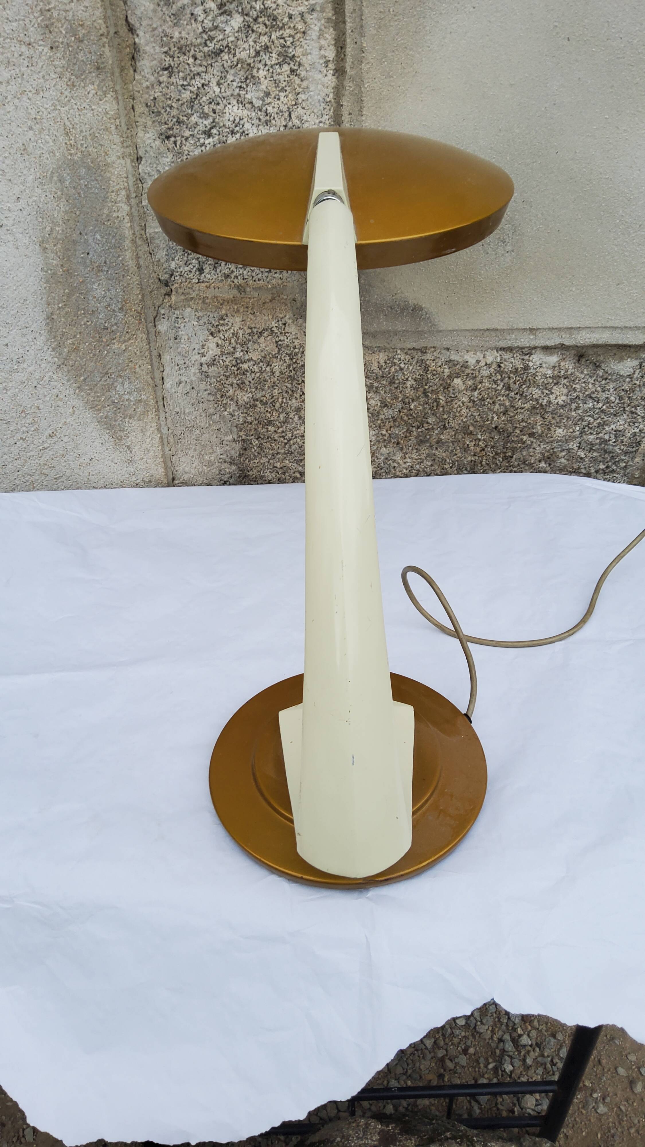 Fase boomerang desk lamp of the 70s