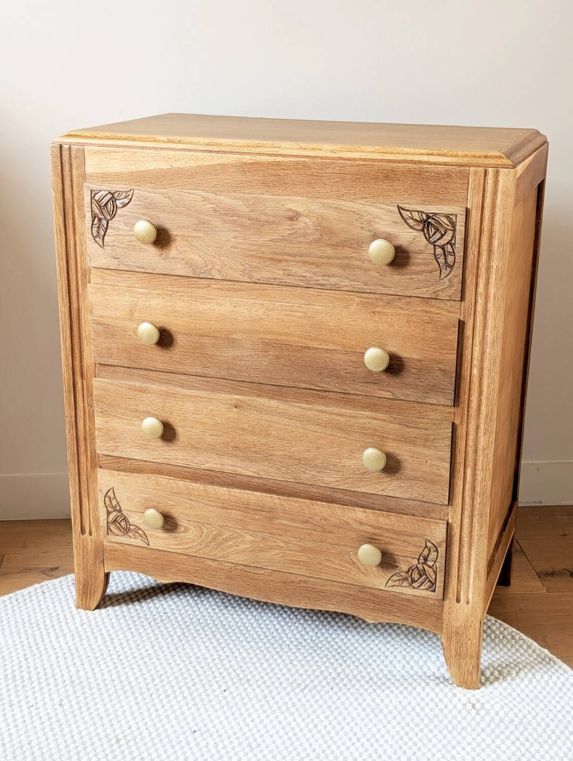 Commode Art Déco chêne rénovée