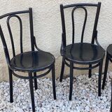 Set of wooden bistro chairs