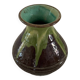 Vase lava vert et marron