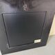 Rare Italian space age black square mirror by Colombini for Kartell