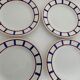 4 Digoin sarreguemines dessert plates, Basque model