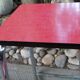 Stool stool red formica