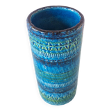 'Rimini Blu' series ceramic vase by Aldo Londi for Bitossi, Italy 1960's