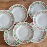 Set of 8 vintage earthenware plates