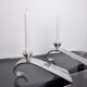Pair of comma candlesticks by matthew hilton, England, 1980