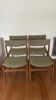 Lot of 4 1960s Scandinavian style chairs.