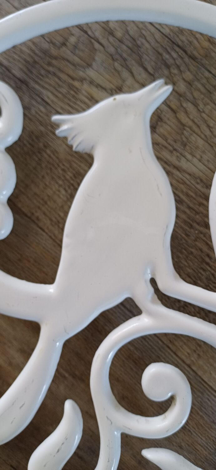 Dessous de plat oiseau metal vintage