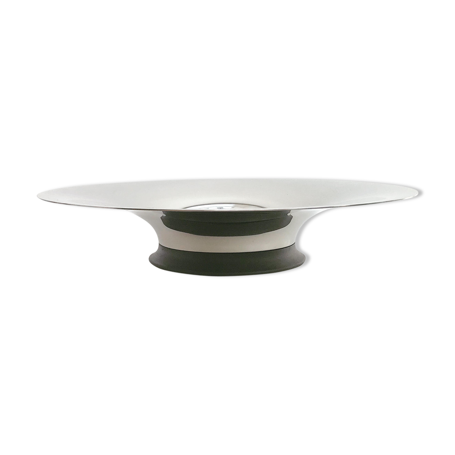 Erik Bagger Modernist Modernist Stainless Steel Table Center Bowl, Scandinavian Modernist Design Decor