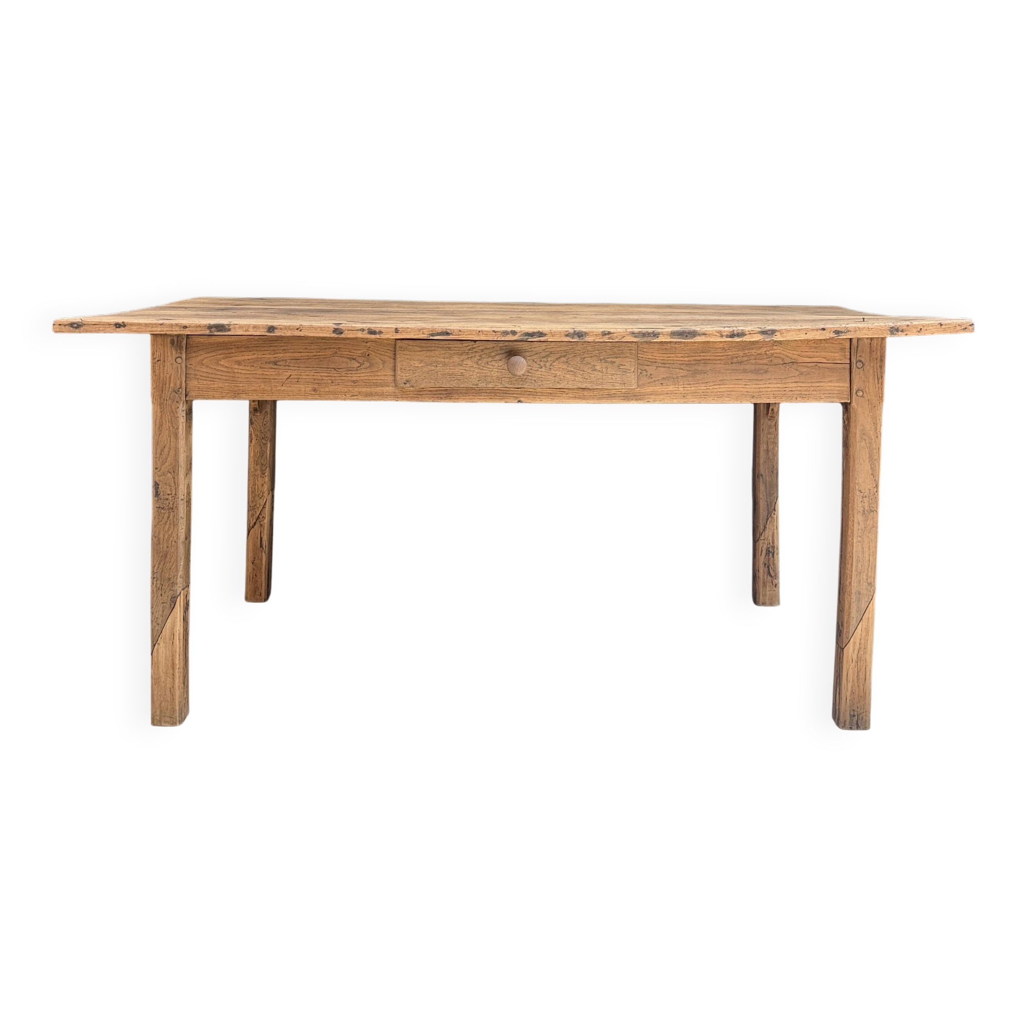 Table de ferme ancienne en chêne (rénovée)