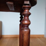Console solid wooden sofa tip, turned wooden footing