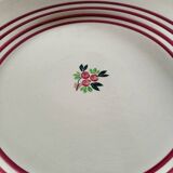 2 vintage Gien dishes