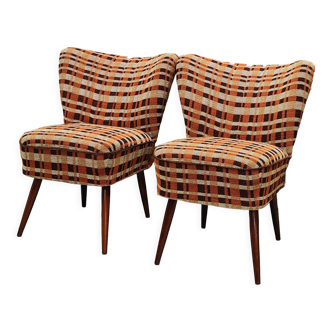 Two mid century cocktail chairs | vintage