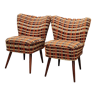 Two mid century cocktail chairs | vintage