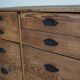 Antique Rustic German Pine Apothecary Cabinet / Bank of Drawers, 1900s
