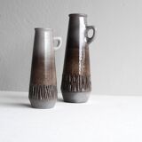 Mid-century modern art ceramic vases by Ingrid Atterberg for Upsala-Ekeby, 1970s, set of 2