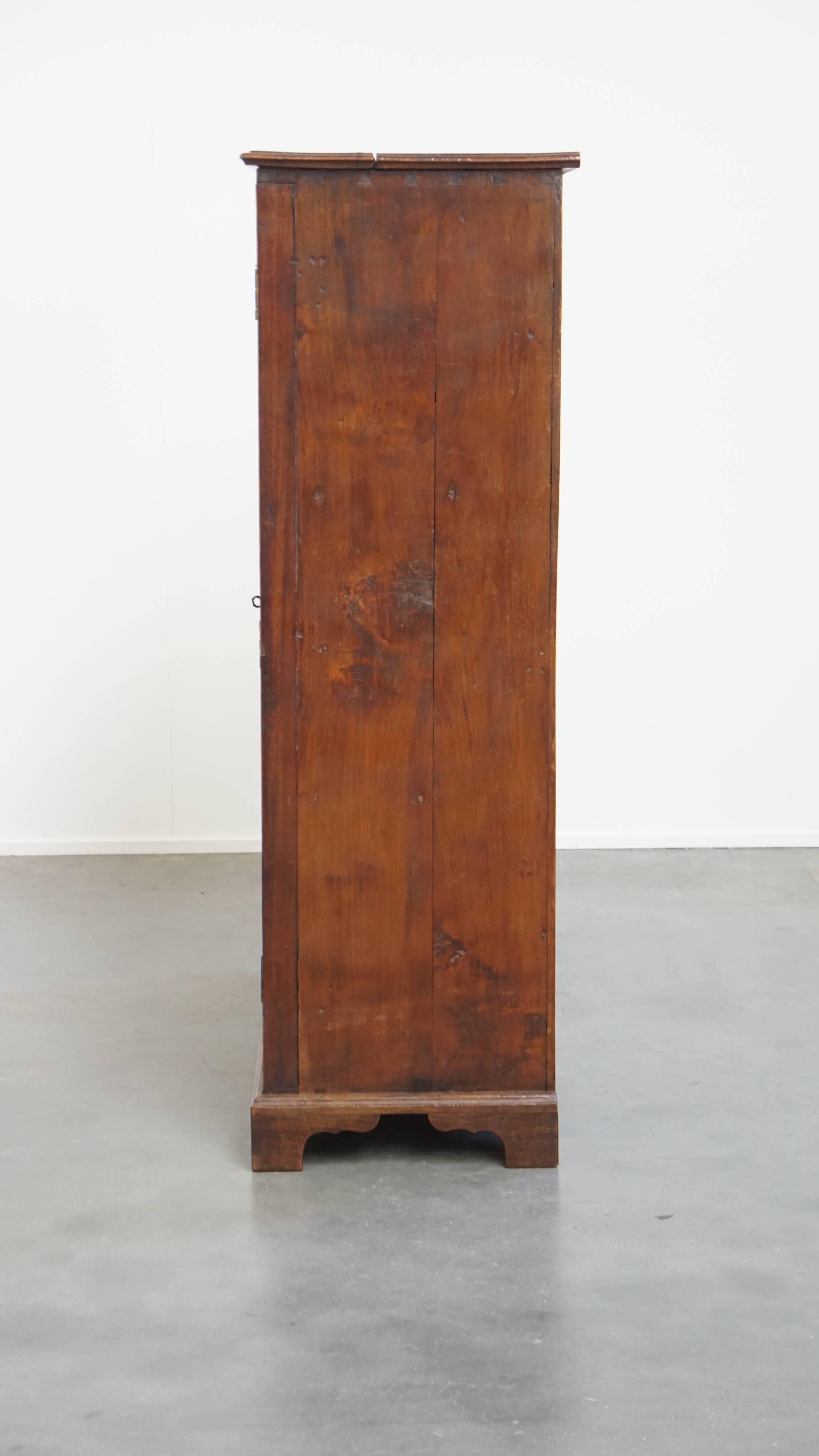 18th-Century Antique English 2-Door Cabinet