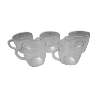 5 Duralex coffee cups