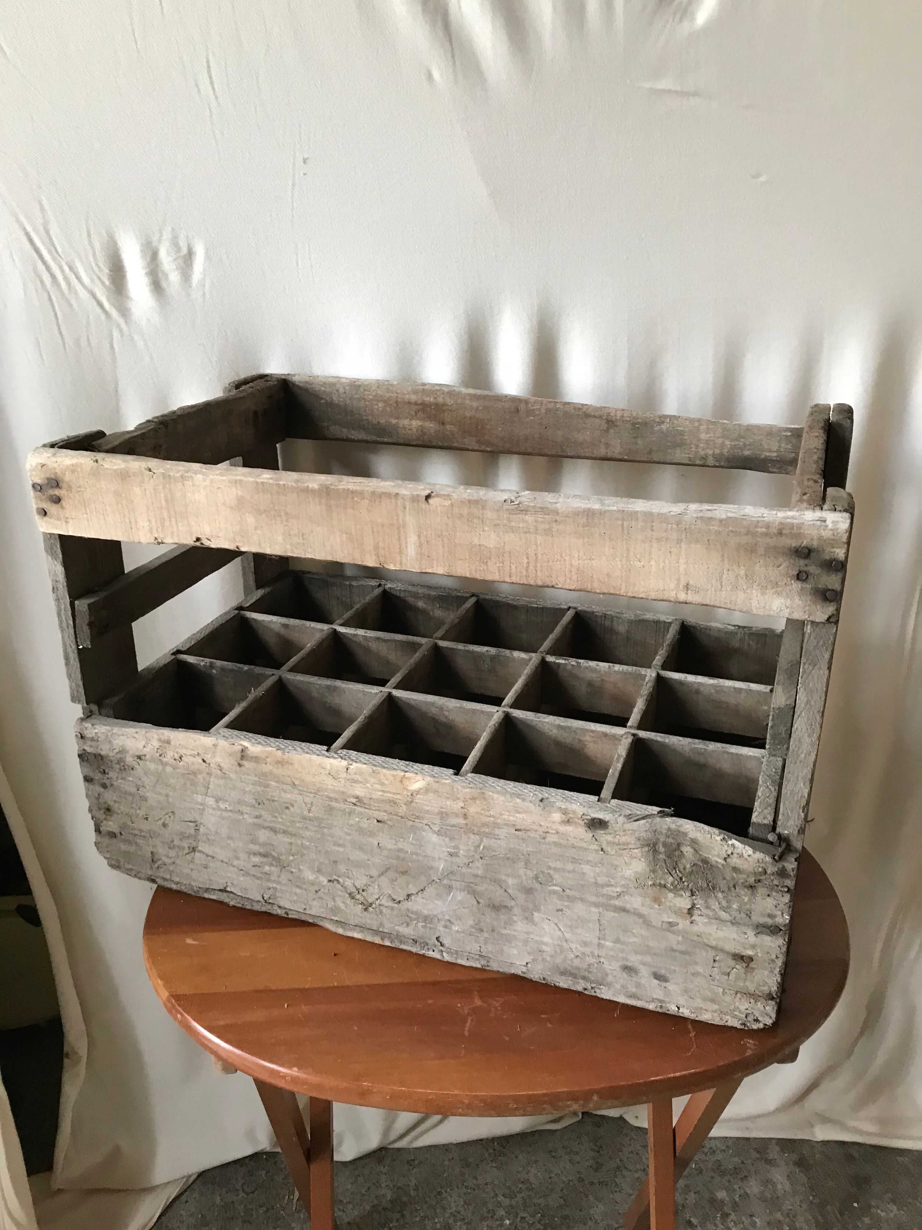 Former caisse casier box bottle holder nicolas 58 deco 15 vintage locations