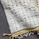 White carpet with yellow dots - 276 x 211 cm
