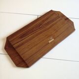 Rectangular serving tray in solid teak