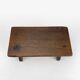 Small old wooden bench or footstool