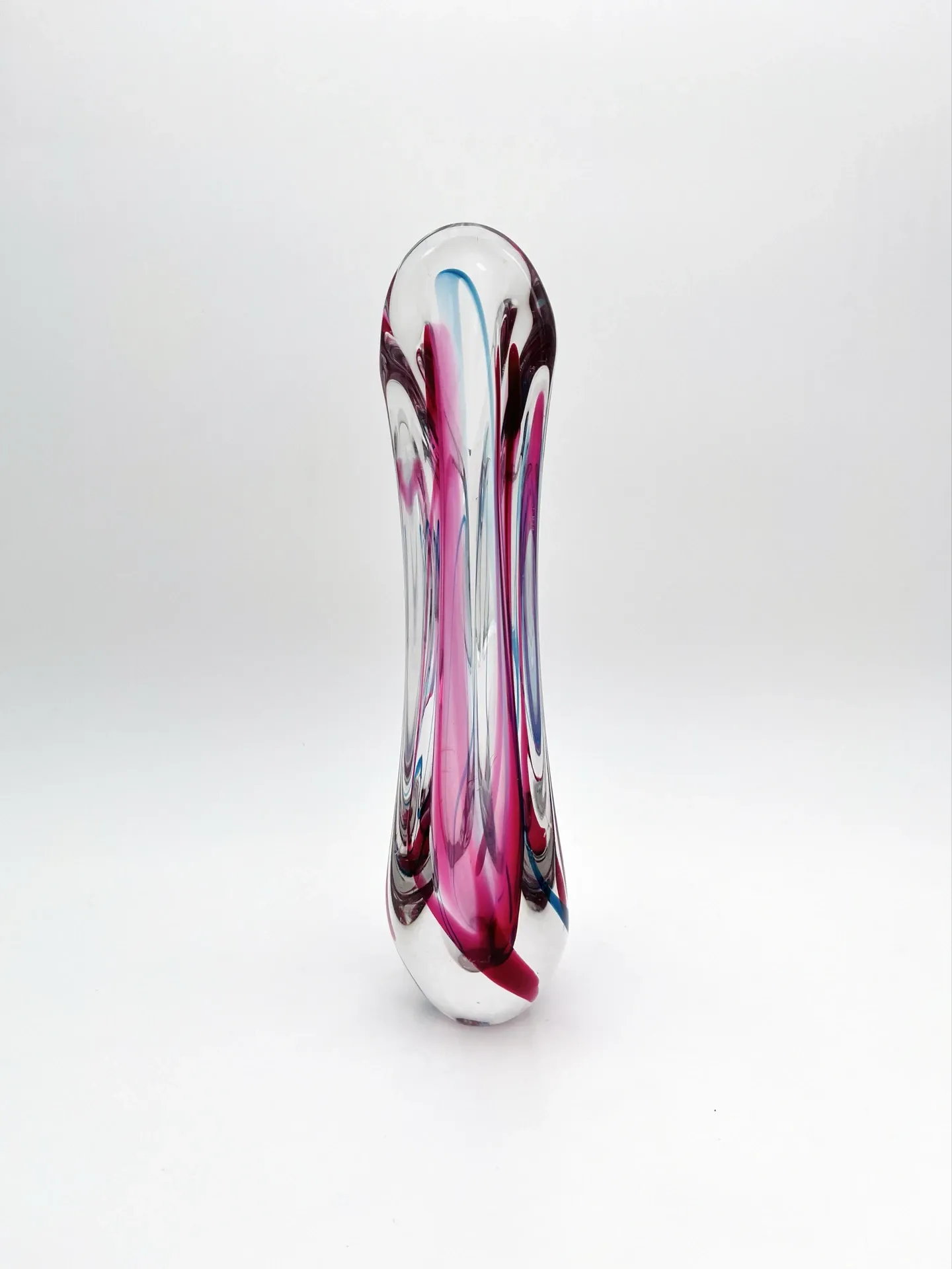 Large Crystal Vase Max Verboeket Kristalunie Maastricht 32cm 1.6kg