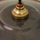 Hanging lamp in black enamelled plate