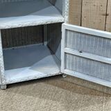 1950s lloyd loom nightstand