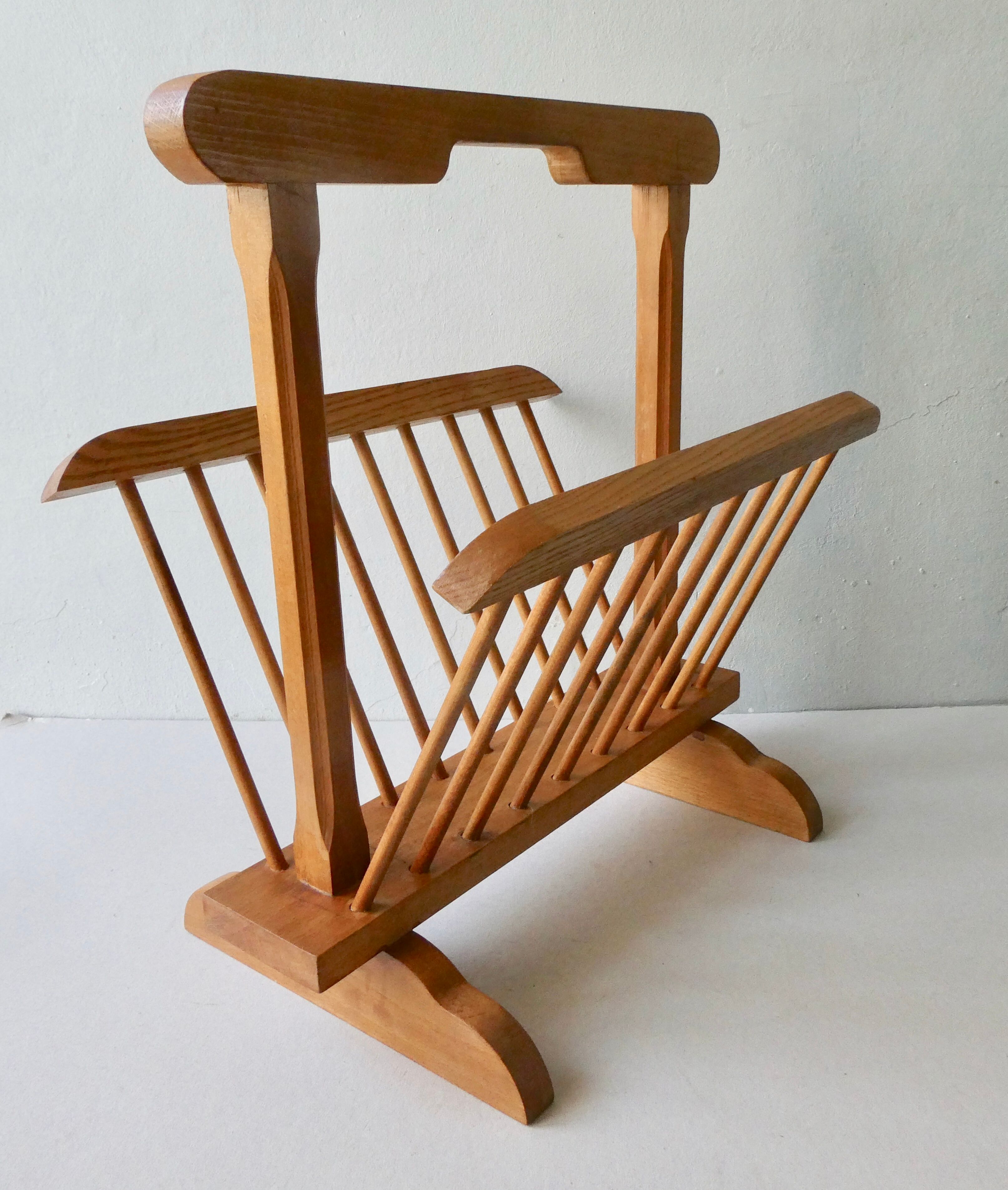 Light wood magazine door from the 60s