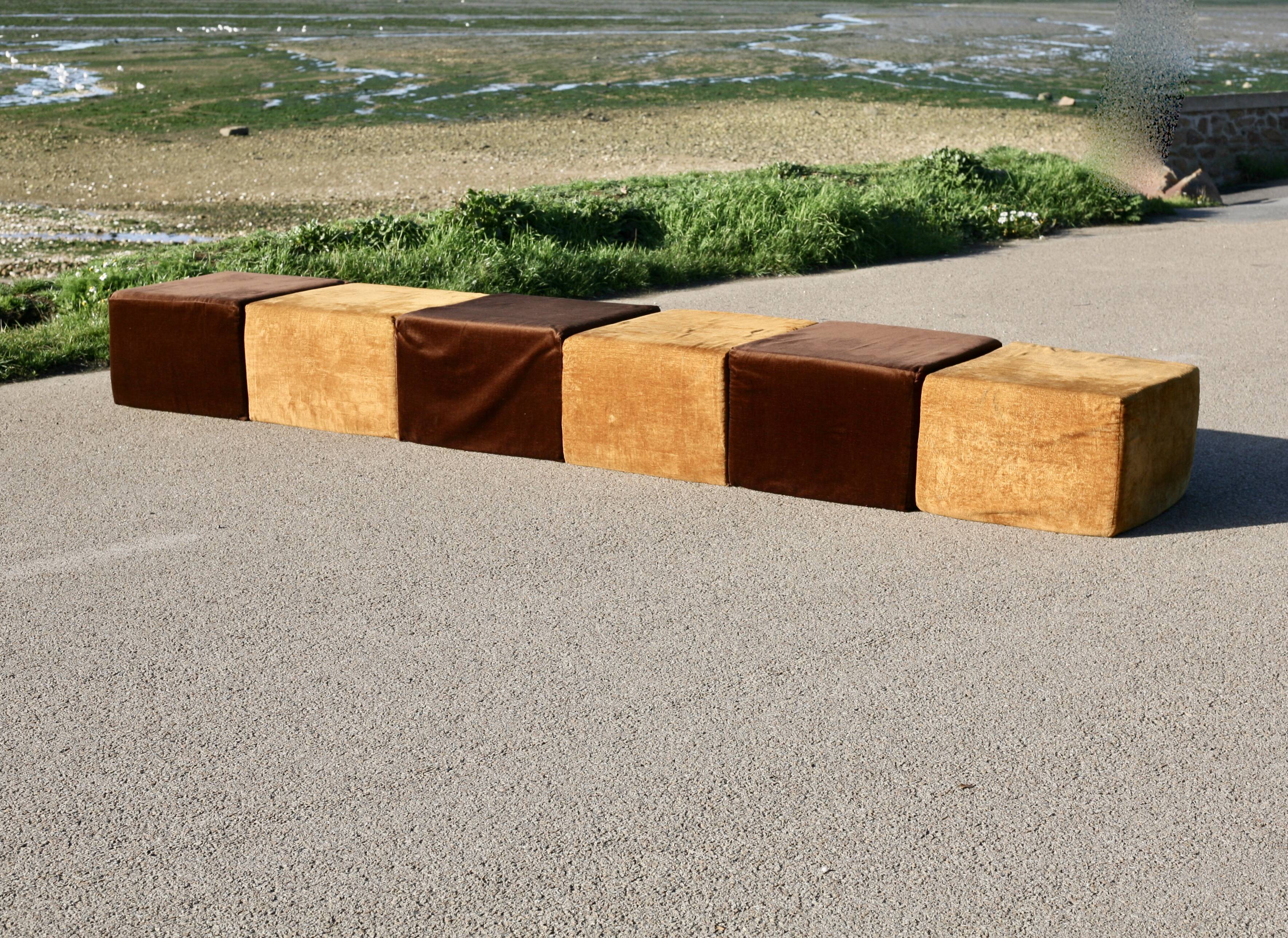 Minimalist sofa, 1970s, modular.