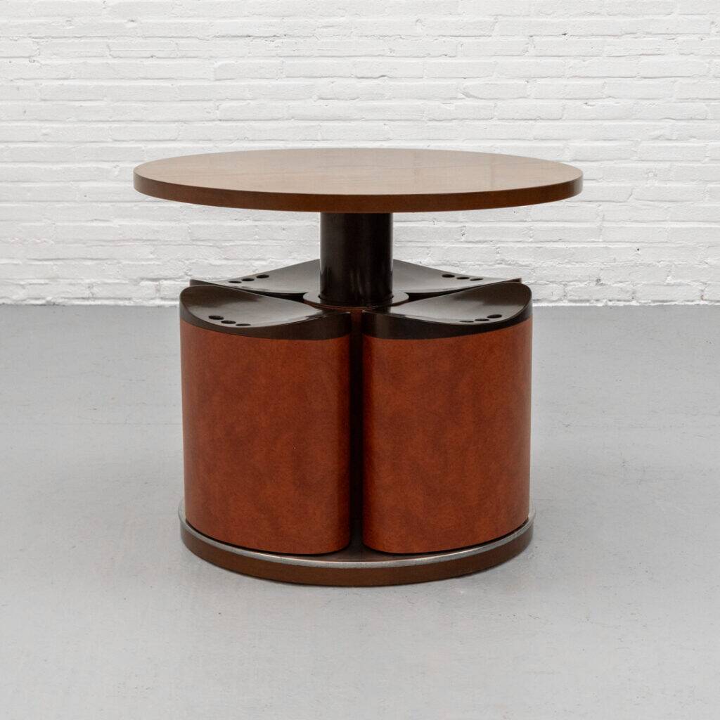 Italian adjustable dining set 1970s