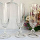 7 Luminarc champagne flutes, Lance model, 1970, made in France