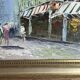 Ecole de Paris XXème - Huile sur carton - Les grands boulevards
